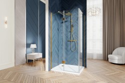 Kabina Prysznicowa Uchylna Klarina 8mm VENEZIA A20 złota.jpg