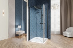 Kabina Prysznicowa uchylna VILLA D60 czarna.jpg