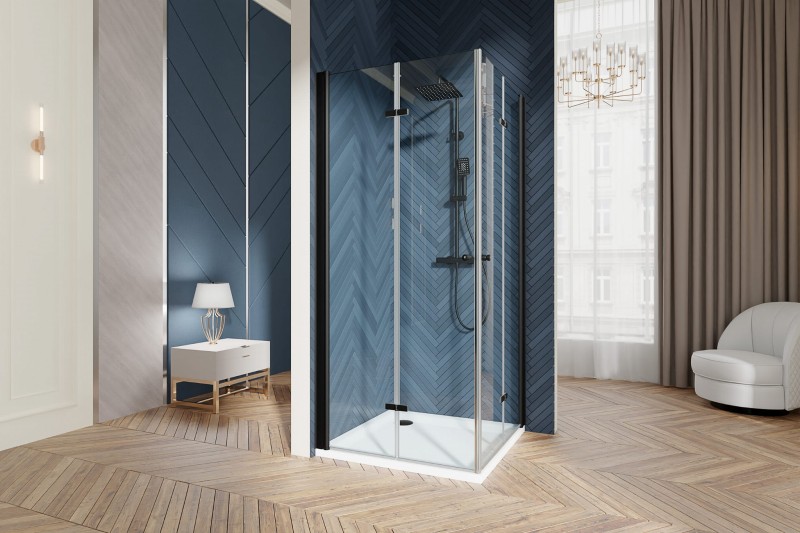 Kabina Prysznicowa  składana  VIENNA C60 czarna.jpg